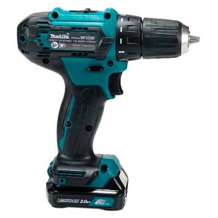Аккумуляторная дрель-шуруповерт Makita DF333DWAE + набор бит
