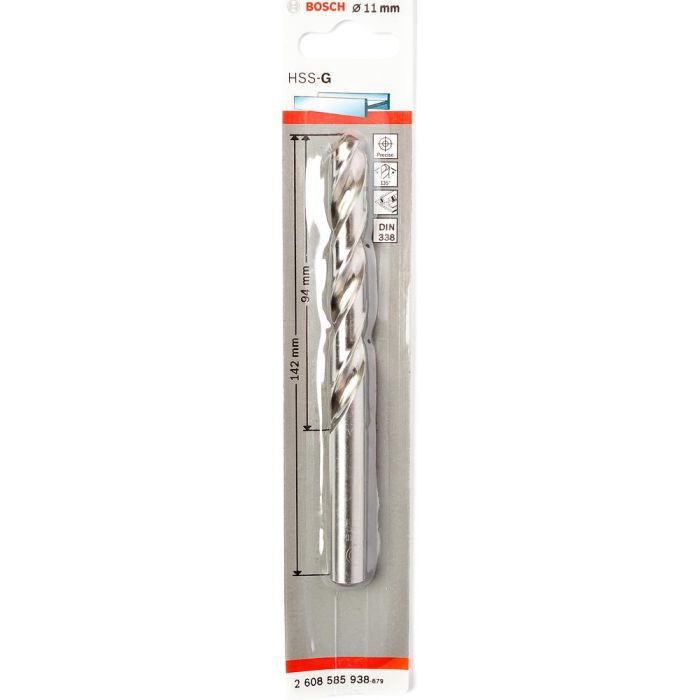 Сверло по металлу Bosch HSS-G Standard 11х142мм (938)