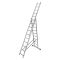 Лестница алюминиевая STAIRS трехсекционная 3x12 ступеней (AL312)