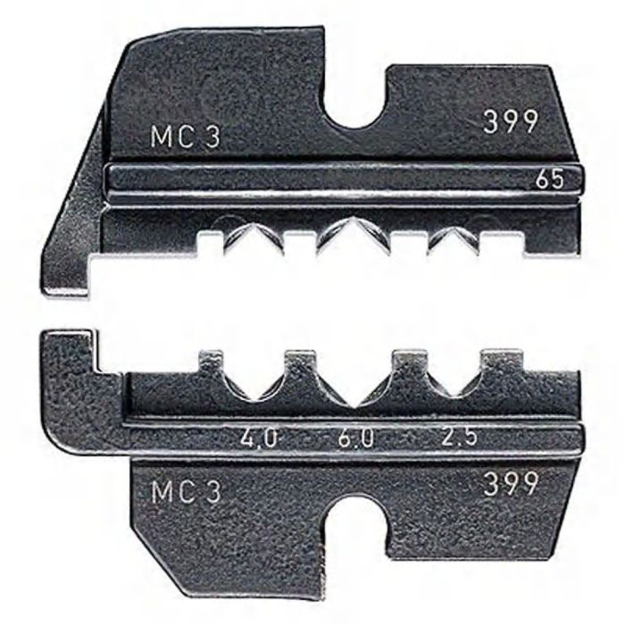 Плашка опрессовочная: штекеры Solar MC 3 (Multi-Contact), 2.5-4.0-6.0 мм2, 3 гнезда