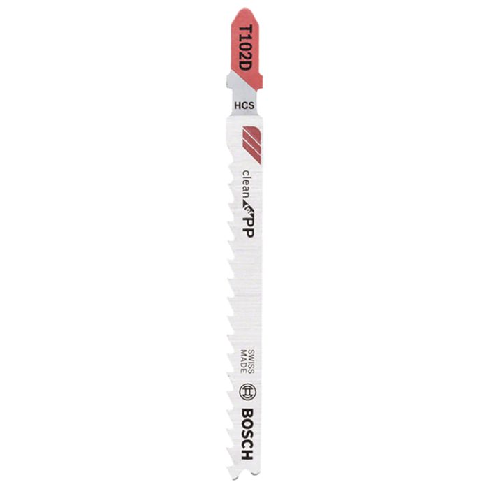 Набор пилок для лобзика по полипропилену Bosch T102D CleanPP 100мм 3шт (443)