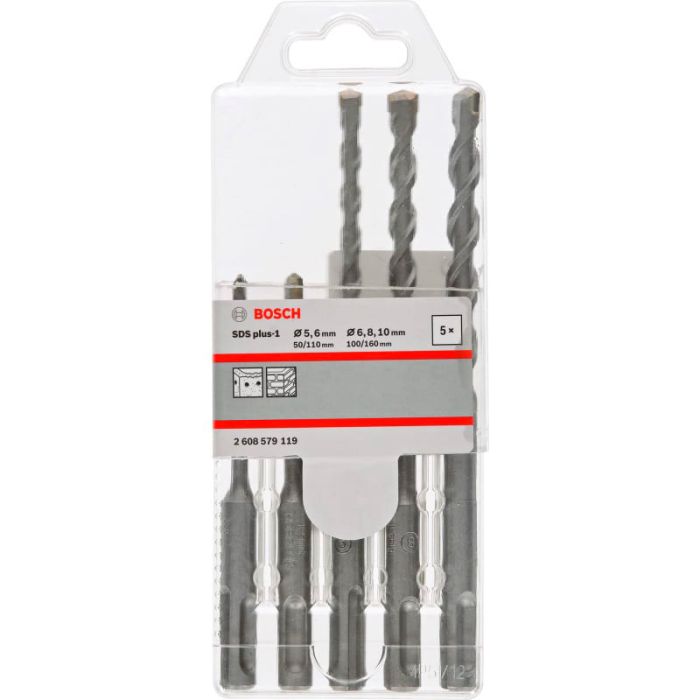 Набор буров SDS-plus-1X Bosch 5-10мм 5шт (119)