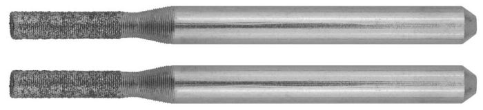 ЗУБР 2 шт, 2.33 x 10.0 x 3.2 x 38 мм, набор алмазных мини-шарошек (35921)