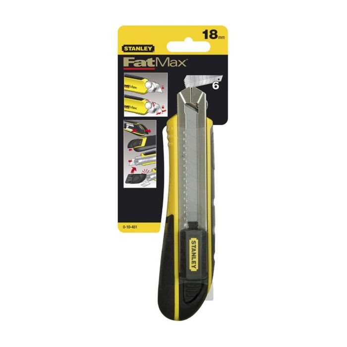 Нож STANLEY FatMax с выдвижным лезвием 180х18мм 0-10-481