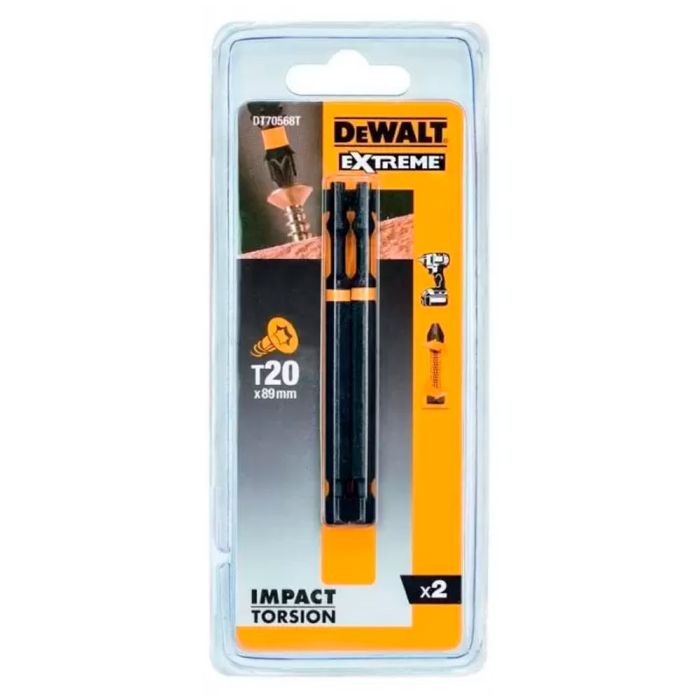 Бита DeWalt DT70568 T20х85мм ударная 2шт