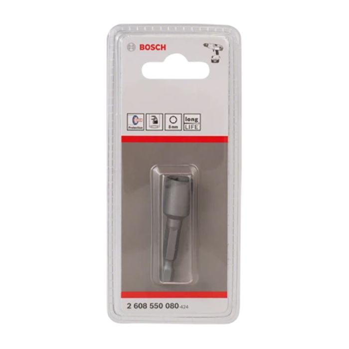 Головка Bosch магнитная торцевая 1/4'' 8х50мм (080)
