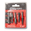 Набор шарошек по дереву REDVERG 5шт (500505) Набор шарошек по дереву REDVERG 5шт (500505)