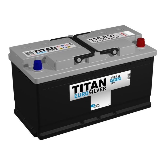 Аккумулятор TITAN EUROSILVER 6СТ-110.0 VL