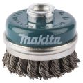 Кордщетка для УШМ Makita чашеобразная витая 60мм M14 (D-24153) Кордщетка для УШМ Makita чашеобразная витая 60мм M14 (D-24153)