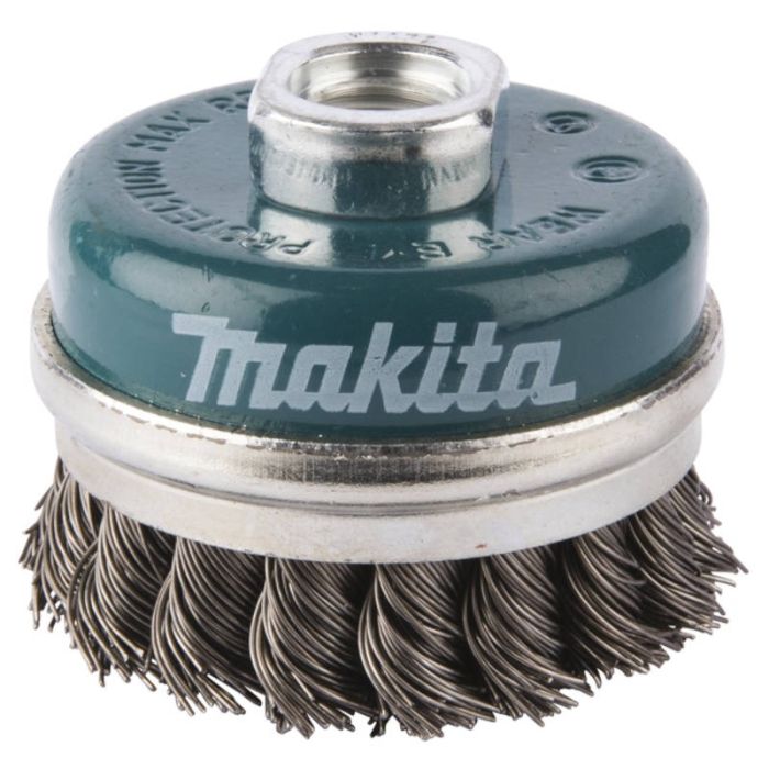 Кордщетка для УШМ Makita чашеобразная витая 60мм M14 (D-24153)