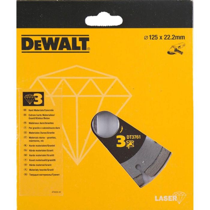Круг алмазный DeWalt ф125 гранит DT3761
