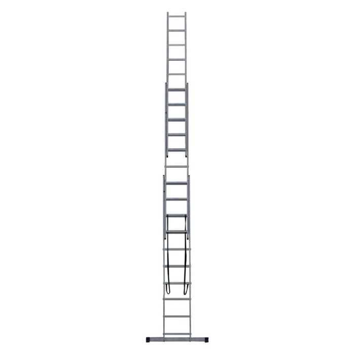 Лестница алюминиевая STAIRS трехсекционная 3x10 ступеней (AL310)