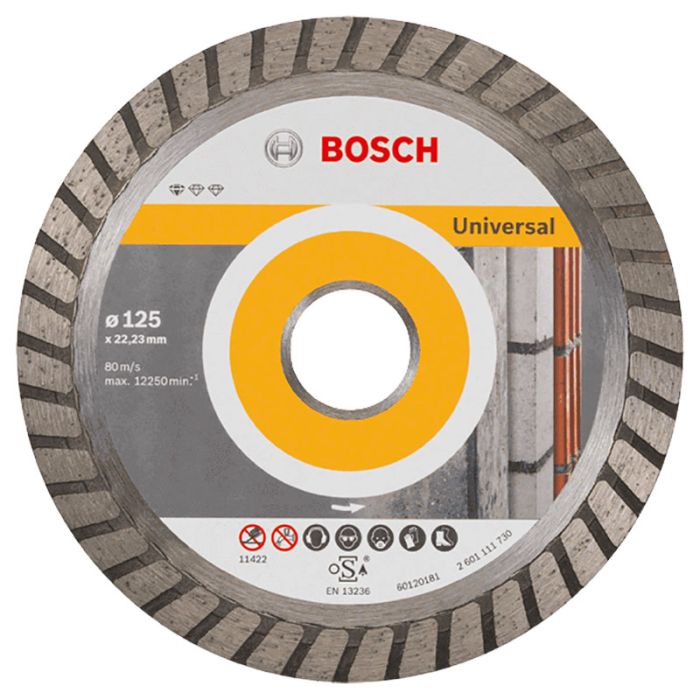 Диск алмазный универсальный Bosch Turbo 125х22.2мм (250)