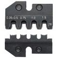 Плашка опрессовочная: штекеры AMP Superseal 1.5 Tyco Electronics, 0.35-0.5/0.75/1/1.5 мм2, 4 гнезда Плашка опрессовочная: штекеры AMP Superseal 1.5 Tyco Electronics, 0.35-0.5/0.75/1/1.5 мм2, 4 гнезда