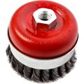 Кордщетка для УШМ REDVERG чашеобразная витая усиленная 90мм М14 (830241) Кордщетка для УШМ REDVERG чашеобразная витая усиленная 90мм М14 (830241)