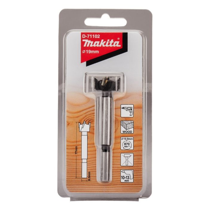Сверло Форстнера по дереву Makita STANDARD 19x77мм (D-71102)
