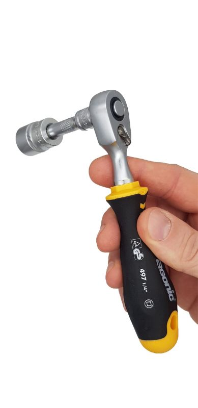 Felo Набор головок с трещоткой и отверткой 1/4" ERGONIC в кейсе, 19 шт 05781956