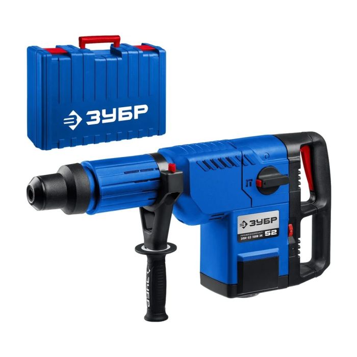 ЗУБР 52 мм, 1500 Вт, перфоратор SDS-Max, Профессионал (ЗПМ-52-1500 ЭК)