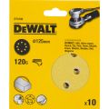 Круг шлифовальный DeWalt DT3105 8 отверстий 125мм 120G 10шт Круг шлифовальный DeWalt DT3105 8 отверстий 125мм 120G 10шт