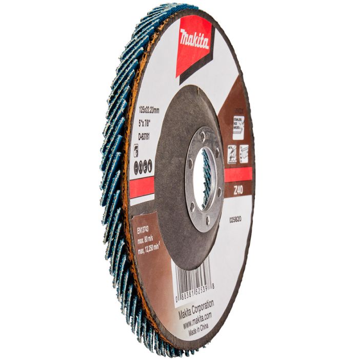 Круг лепестковый торцевой Makita 125x22.2мм Р40 (D-63781)