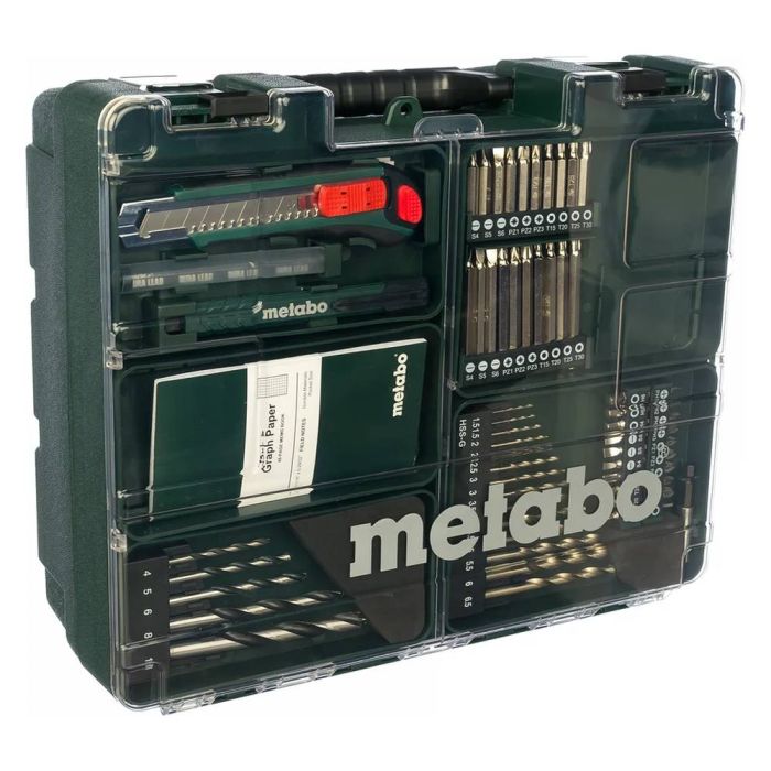 Аккумуляторная дрель-шуруповерт Metabo PowerMaxx BS Basic + набор бит