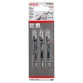 Набор пилок для лобзика по дереву Bosch T119BO HCS 83мм 3шт (788) Набор пилок для лобзика по дереву Bosch T119BO HCS 83мм 3шт (788)