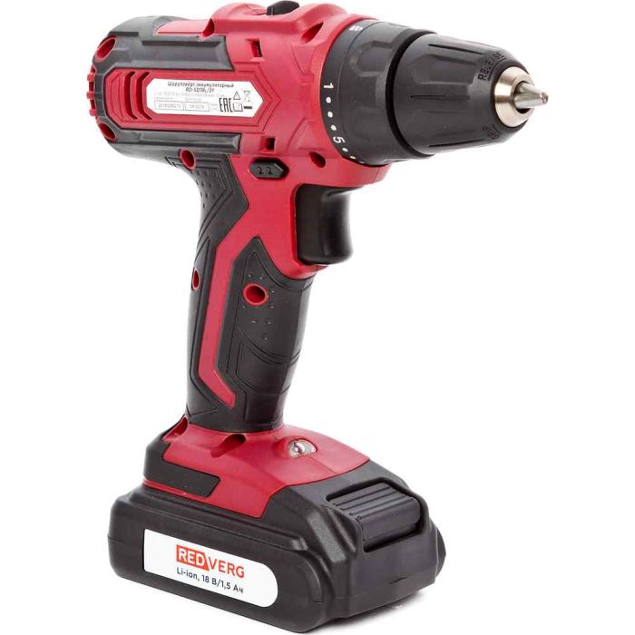 Аккумуляторная дрель-шуруповерт REDVERG RD-SD18L/2Y