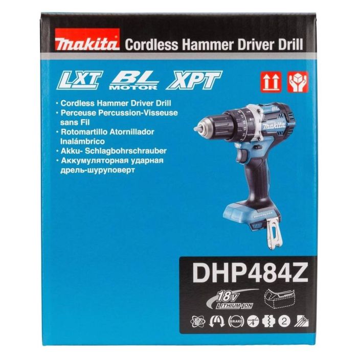 Аккумуляторная дрель-шуруповерт Makita DHP484Z ударная (без акк, без з/у)