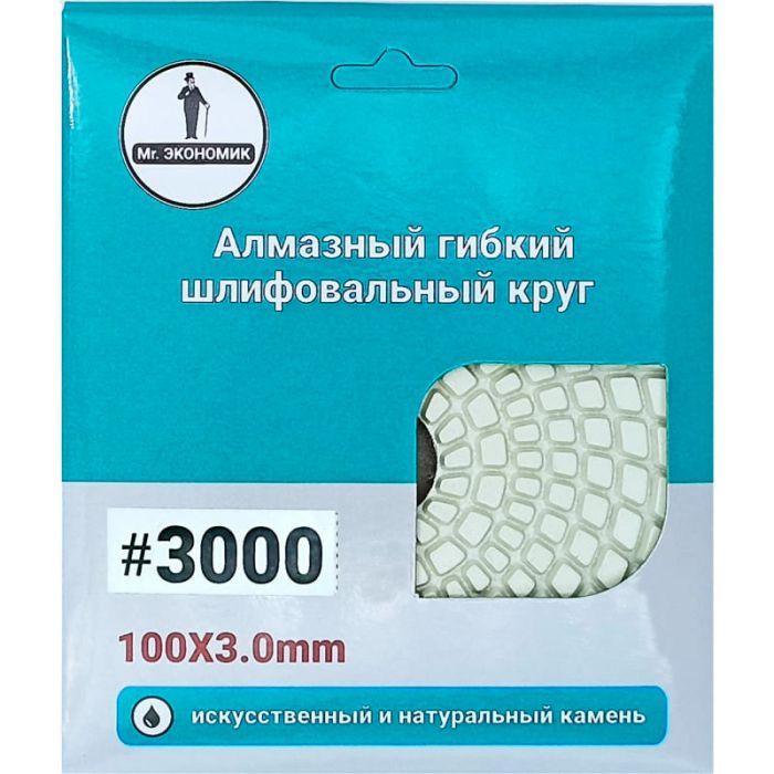 Круг шлифовальный по камню Mr. Экономик "Черепашка" №3000 100мм
