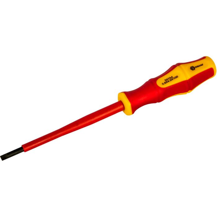 Отвертка диэлектрическая Кобальт Ultra Grip SL4х100мм 646-447