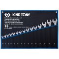 Набор комбинированных ключей, 10-32 мм, чехол из теторона, 15 предметов KING TONY 12D15MRN Набор комбинированных ключей, 10-32 мм, чехол из теторона, 15 предметов KING TONY 12D15MRN