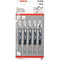 Набор пилок для лобзика по дереву Bosch T119B 92мм 5шт (037) Набор пилок для лобзика по дереву Bosch T119B 92мм 5шт (037)