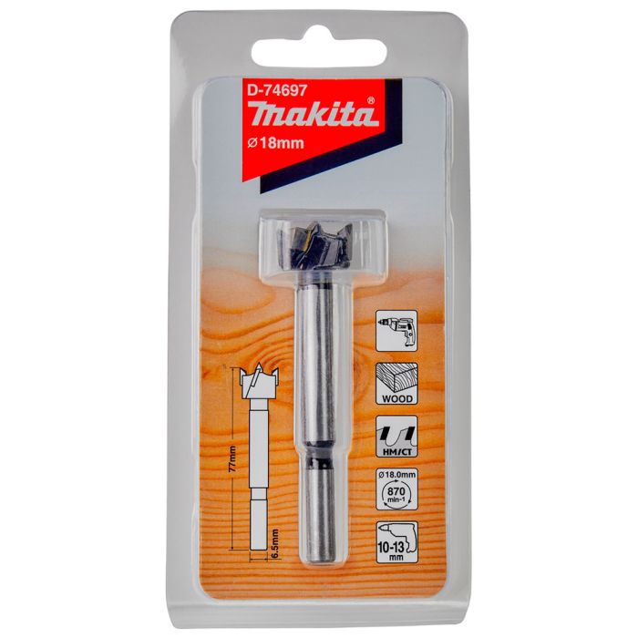Сверло по дереву Makita STANDARD 18x77мм (D-74697)