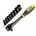 Набор STANLEY FatMax рукоятка с храповым механизмом + торцевые головки 3/8" 9 предметов 0-94-606 Набор STANLEY FatMax рукоятка с храповым механизмом + торцевые головки 3/8" 9 предметов 0-94-606